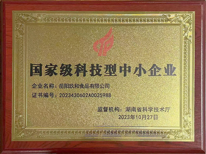 国家级科技型中小企业